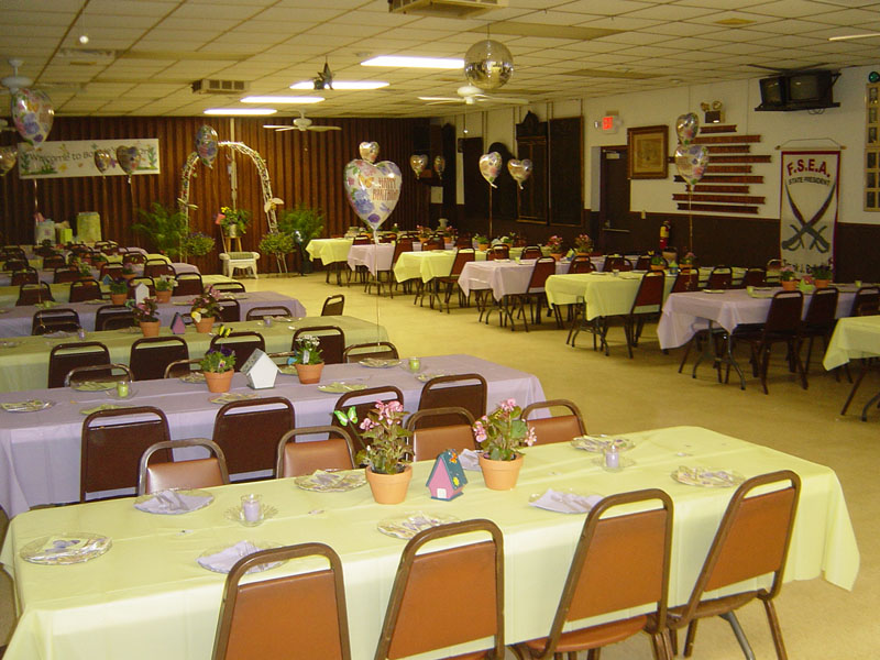Birthday party setup